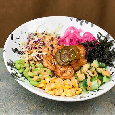 Поке с креветкой в Bo-bo lounge по цене 1000 ₽