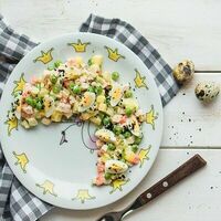 Оливье детский в Баклажан в ТЦ 