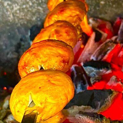 Шампиньоны на мангале в Огонек по цене 345 ₽