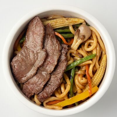 Удон со мраморной говядиной XL в Yellowman по цене 1100 ₽