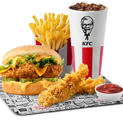 Мини Чизбургер Сырный Бокс в KFC Globus по цене 2940 ₸