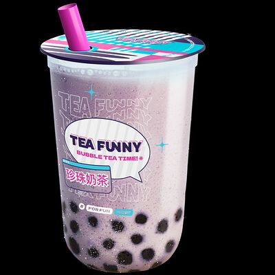 Фьюжн-шейк Фанни таро с кусочками клубники S в Tea Funny по цене 442 ₽