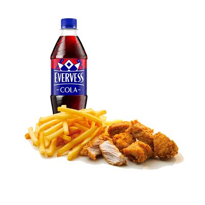 Комбо с наггетсами и картофелем фри в Chicken по цене 529 ₽
