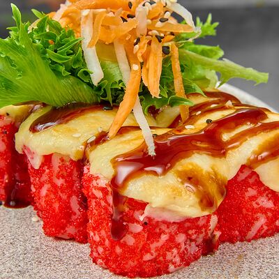 Запеченный с сырной шапкой и креветкой в 96 азиаток по цене 730 ₽