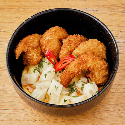 Креветки темпура с соусом карри в Pita's по цене 540 ₽