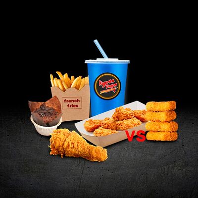 Бокс 5 в 1 с наггетсами в Курочка рядом по цене 389 ₽