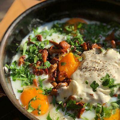 Омлет с лисичками и Страчателлой в Сыроварня по цене 650