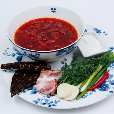 Борщ в DoubleU по цене 590 ₽