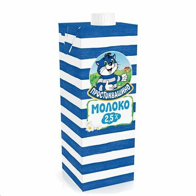 Молоко ультрапастеризованное Простоквашино 2,5% бзмж в Азбука Вкуса Экспресс Меню по цене 105 ₽
