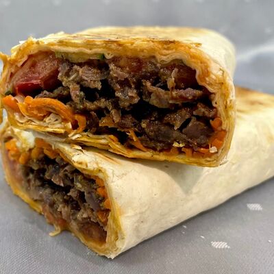 Шаурма Мексиканская с говядинойв Doner Time Shawarma по цене 385 ₽