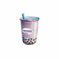 М Фанни Таро с кусочками винограда в Tea funny Bubble tea