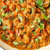 Креветки карри в Ceylon restaurantbar