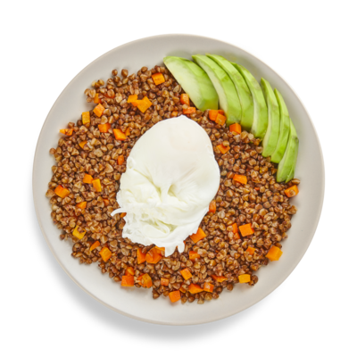 Гречка с авокадо и яйцом пашот в Готово китчен по цене 248 ₽