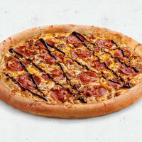 Пицца Супер Мясная Барбекю Сырный борт D30 в Pizza HeartPizza Hut