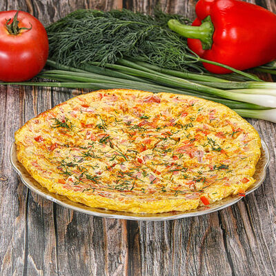 Омлет с овощами в Чайхана Мадина по цене 357 ₽