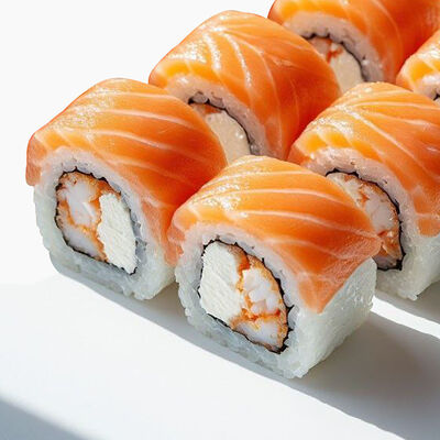 Роллы Филадельфия с креветкой в Банхоф по цене 599 ₽