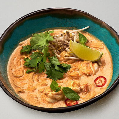 Сингапурский суп-Лакса с креветками в Mojo по цене 640