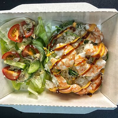 Боул-бокс с креветкой в БЭНГ УЛИЧНАЯ ЕДА СЕВЕР по цене 399 ₽