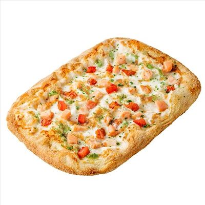 Пицца с лососем и соусом песто Римское в Domino Pizza по цене 959 ₽