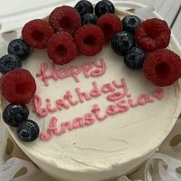 Бенто торт на День рождения девушке - happy birthday Anastasia в LeFANov-CAKES.ru