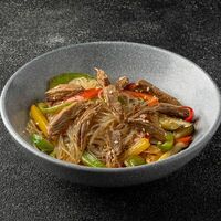 Лапша стеклянная фунчоза с говядиной в Роллофф