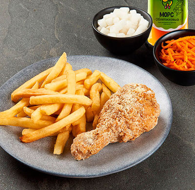 Комбо для одного Малое Ножки и морс в Kannam Chicken по цене 299