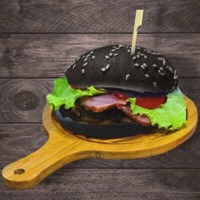 Black бургер говяжий в PIZZA LAB по цене 450 ₽