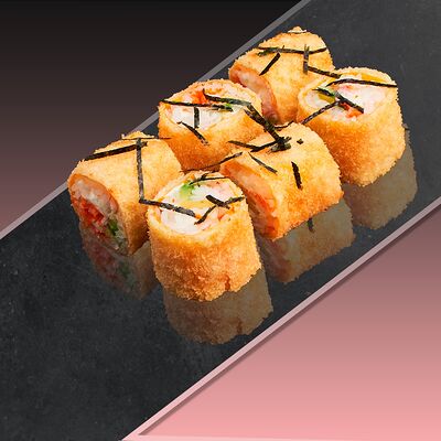 Roll Tempura с крабом и авокадо №46 в Sushkin Set по цене 444 ₽