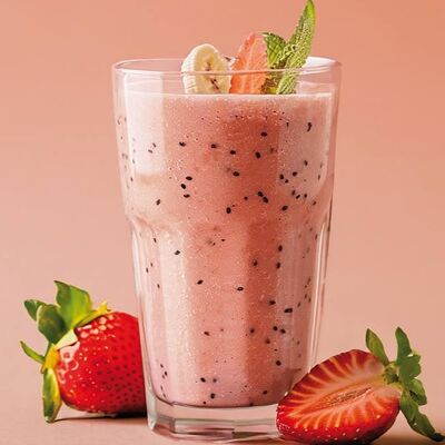 Смузи Клубника-банан в The art cafe по цене 635 ₽