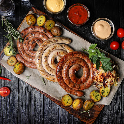 Сет Ассорти из колбасок в ИТЛЕ Стейк-кафе Halal по цене 1450