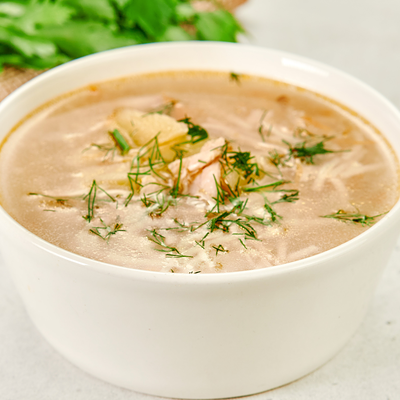 Домашняя куриная лапша с яйцом в Bazar по цене 129 ₽