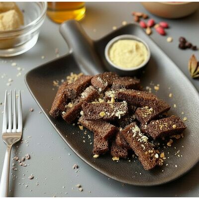 Крутоны с чесночным соусом и пармезаном в В Питере пить по цене 440 ₽