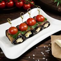 Рулетики из баклажанов с чесноком и сыром в Daisi