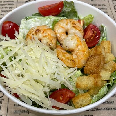 Цезарь с Креветкамив Пресня Бургер по цене 590 ₽