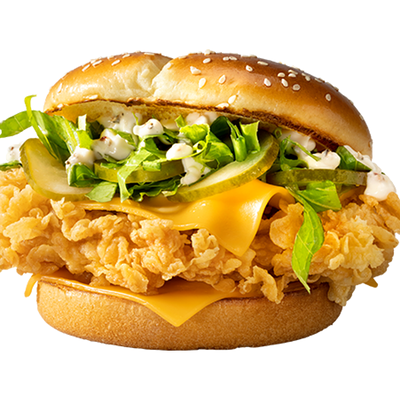 Сандерс Бургер Острый в KFC по цене 199 ₽