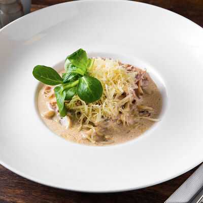 Паста Карбонара в Кафе RSC по цене 340 ₽