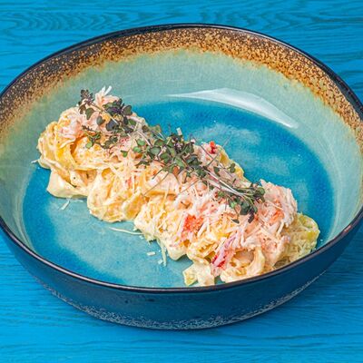 Паста футучини с камчатским крабом в Pacific по цене 760 ₽