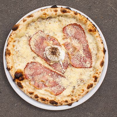 Пицца Карбонара в Bshushu по цене 1420 ₽