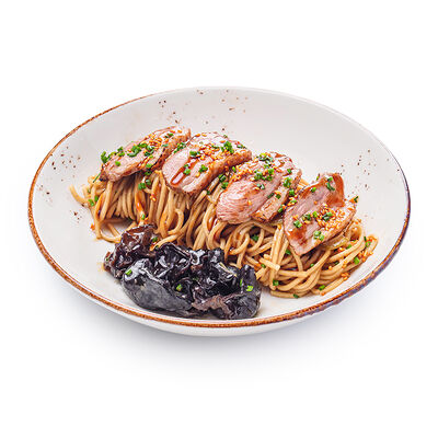 Лапша с уткой и грибами муэр в Окинава по цене 700 ₽