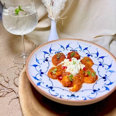 Креветки, карри, страчателла в Джоли по цене 980 ₽