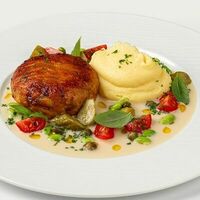 Рыбная котлета в Кофемания