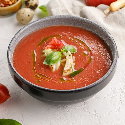 Гаспачо с креветками в Пряности & Радости на Васильевском по цене 650