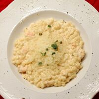 Птитим с лососем и соусом каррив Ptitim