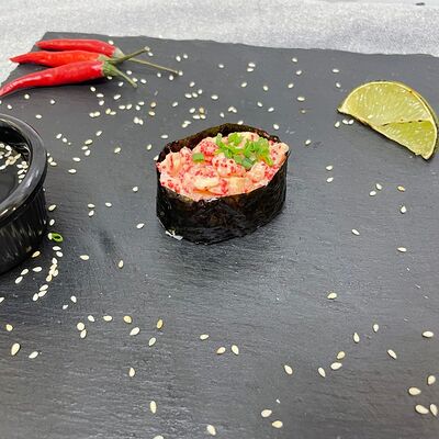 Гункан с креветкой в Ninja sushi по цене 176 ₽