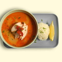 Том ям с курицей в Khaki Sushi