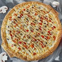 Цыпленок с грибами 35 см в Wow pizza