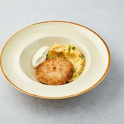 Куриная котлета с толченкой в Бульк по цене 450 ₽