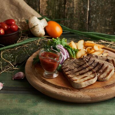 Язык, приготовленный на гриле в Кафе Элена по цене 860 ₽