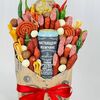 Конвертик с колбасой, сыром, безалкогольным пивом в Дарите красиво по цене 5499