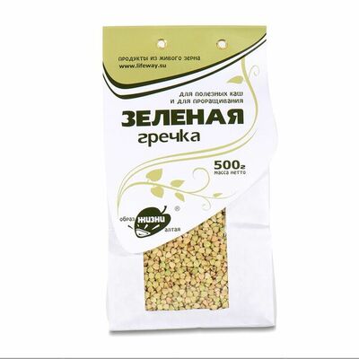 Крупа гречневая зелёная для проращивания с Алтая, Образ Жизни, Алтайский край в Азбука Вкуса Экспресс Меню по цене 119 ₽